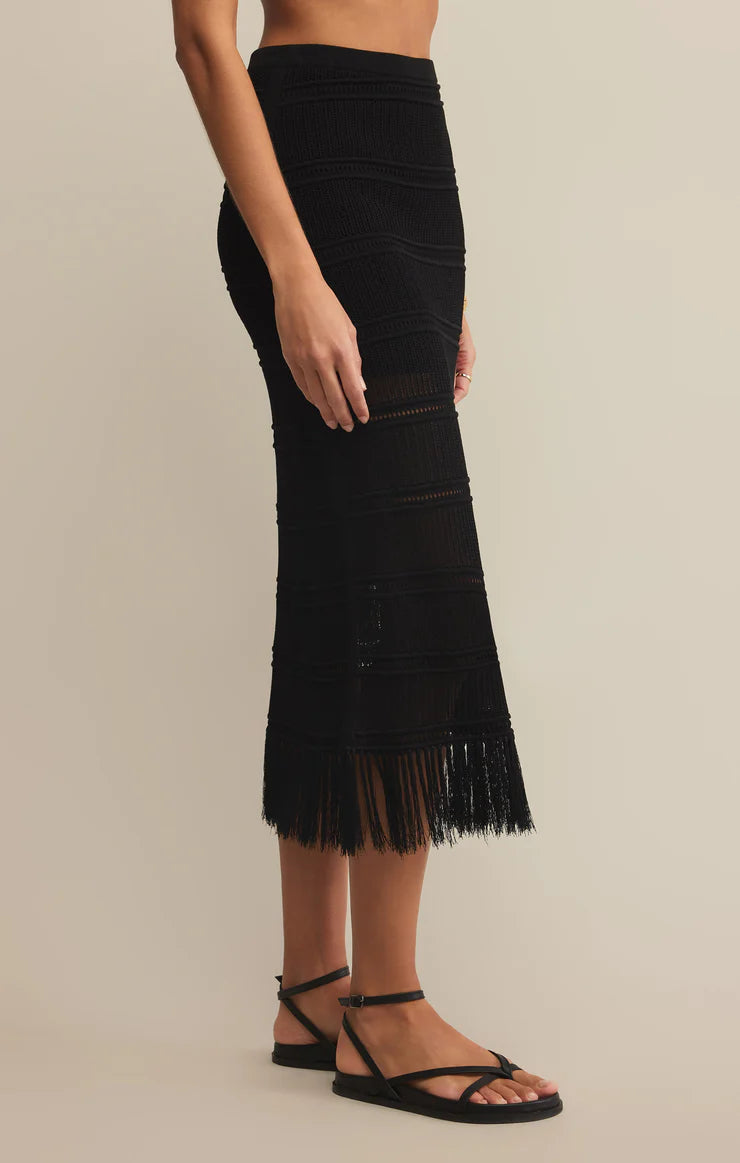 Flynn Crochet Midi Skirt for Women - Boho Lace Summer Skirt with Elastic Waist | Perfect for Beach, Vacation & Casual Outfits