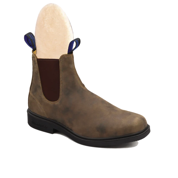 Blundstone 1391 Winter Thermal Boots - Rustic Brown Leather Chelsea Boots for Men & Women | Waterproof, Insulated for Cold Weather, Hiking & Outdoor Activities