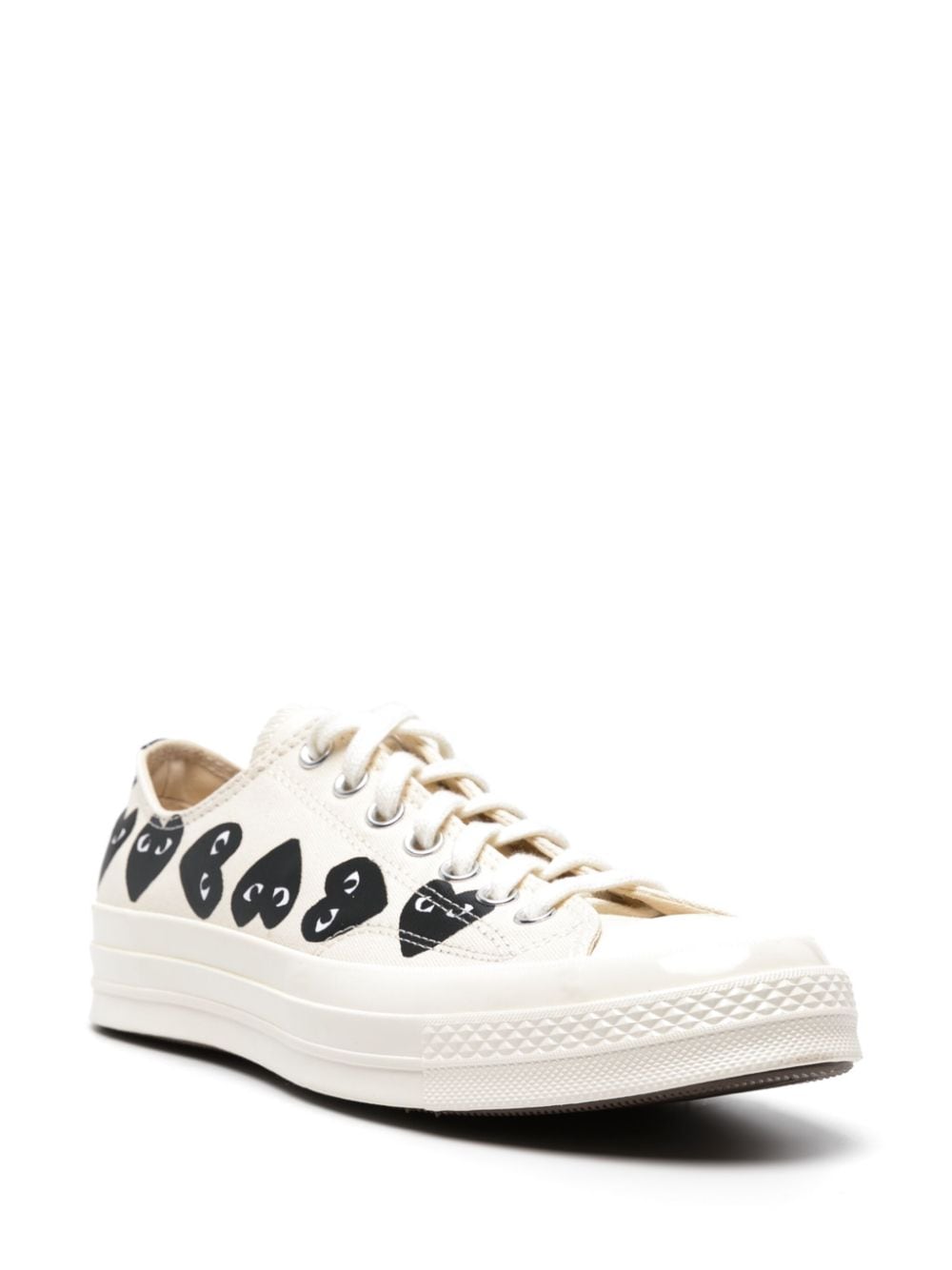 Comme des Garcons Beige Sneakers for Women - Fashionable Low Top Casual Shoes for Daily Wear & Street Style Outfits
