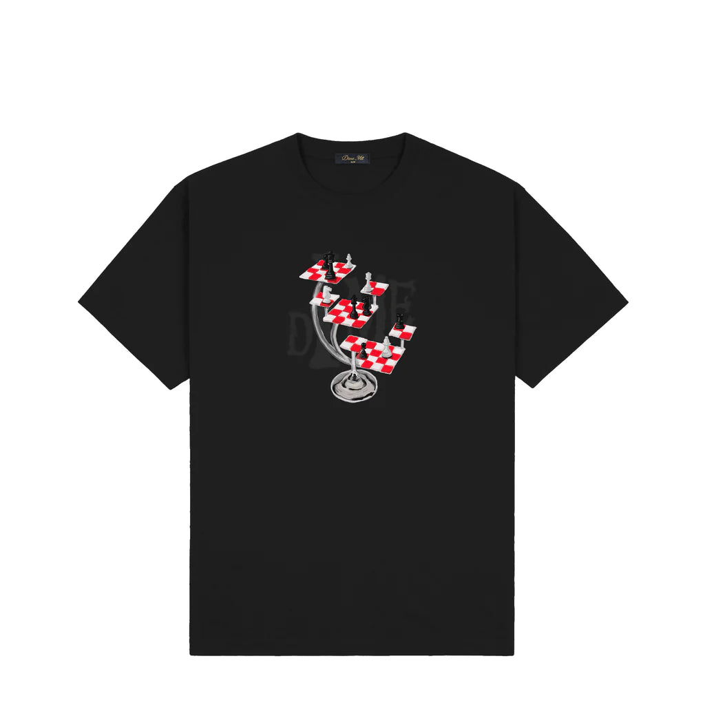 Dime 5D Chess T-Shirt for Men & Women - Black Cotton Graphic Tee - Perfect for Chess Lovers, Gamers & Streetwear Fashion
