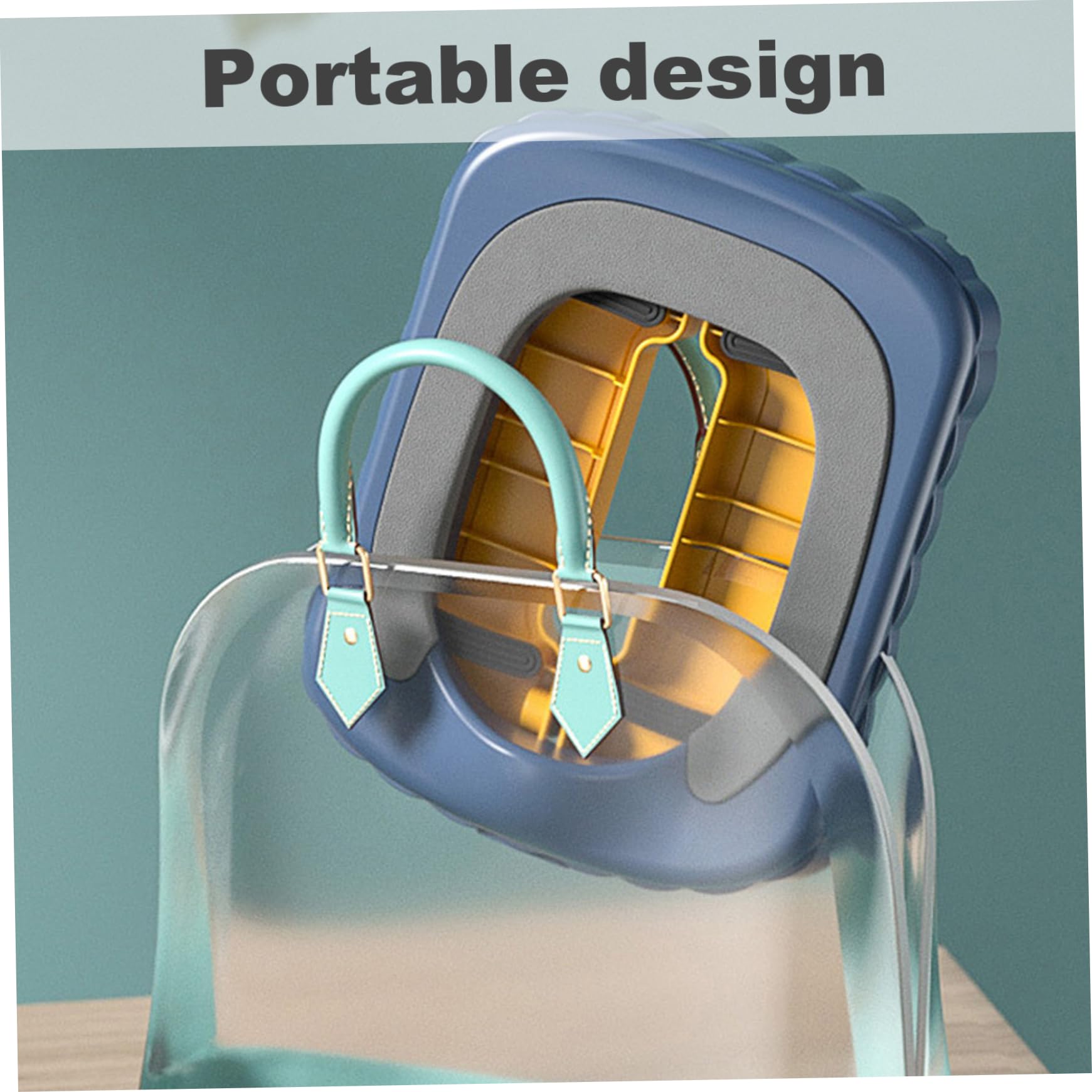 2-in-1 Foldable Travel Potty for Toddlers - Portable Toilet Training Seat with Easy Clean Design for Indoor & Outdoor Use - Perfect for Car Trips, Camping & Home Potty Training (Blue)