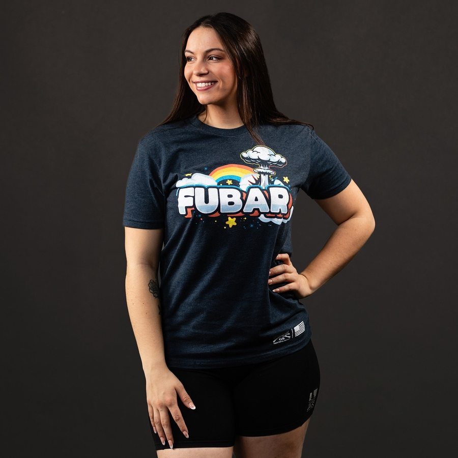 Women's FUBAR Boyfriend Fit T-Shirt - Midnight Navy | Soft & Comfortable Oversized Tee for Casual Wear, Lounge & Street Style