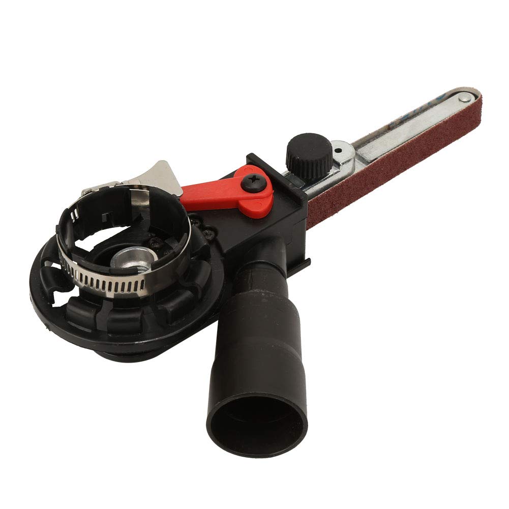 Durable Electric Mini Angle Grinder with 15mm Sanding Belt - Professional Ergonomic Tool for Home Crafts & DIY Projects (M10) - Perfect for Woodworking, Metal Polishing & Surface Finishing
