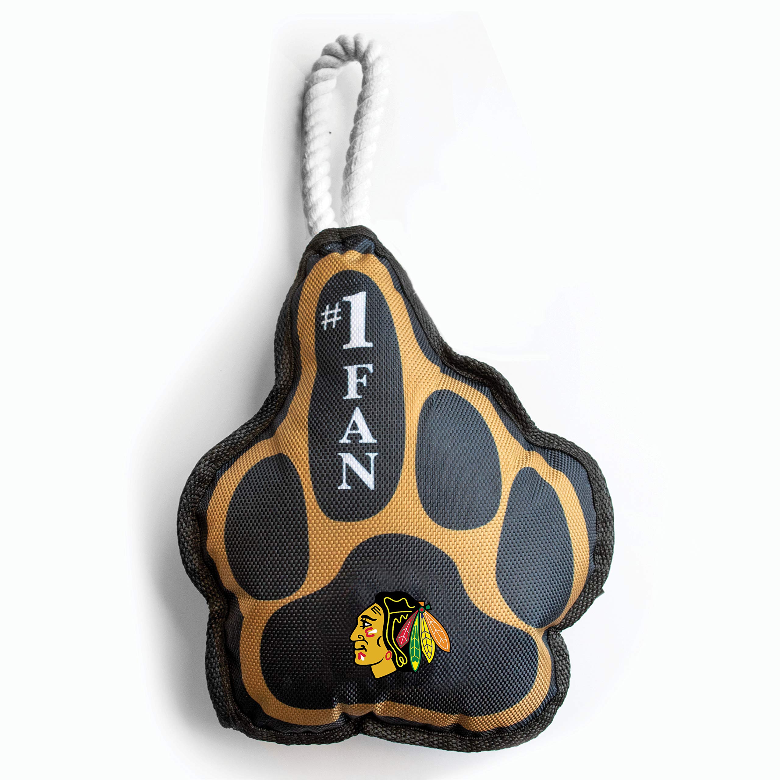 NHL Chicago Blackhawks Pet Toy - Team Color for Dogs & Cats Playtime