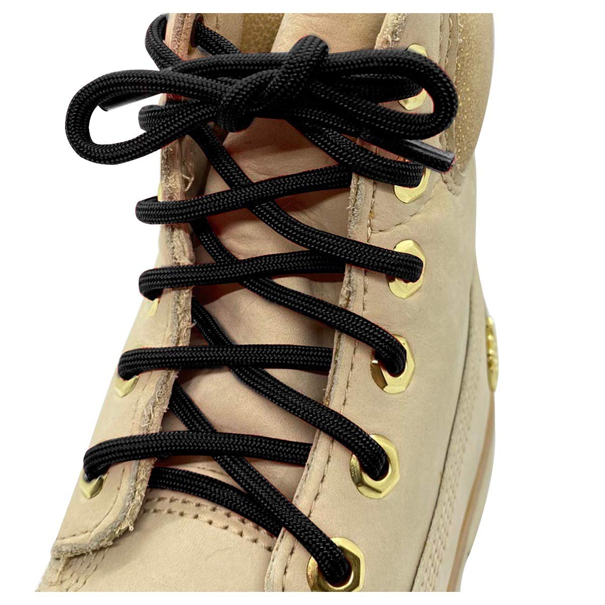 Premium Honey Badger Survival Paracord Boot Laces - 7-Strand Nylon Core - Made in USA - Ideal for Hiking, Camping & Emergency Preparedness