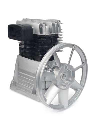 3HP Oil Lubricated Air Compressor Pump Motor - 2.2KW Twin Cylinder Cast Iron Head, 250L/min Flow Rate - Ideal for Automotive Shops, Woodworking & Industrial Air Tools