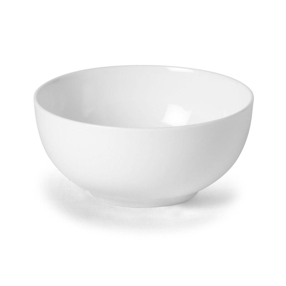 Lucerne White Fruit Bowl - Elegant Ceramic Serving Bowl for Fresh Fruits, Snacks & Desserts - Perfect for Dining Table, Kitchen Counter & Party Serving