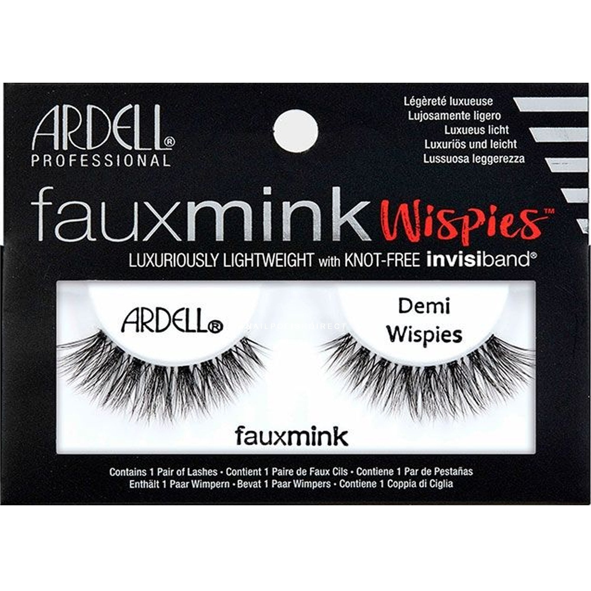 Ardell Strip Lashes - Faux Mink Demi Wispies False Eyelashes for Natural Volume & Length | Perfect for Daily Wear, Special Occasions & Makeup Looks