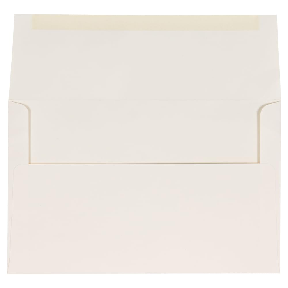 JAM PAPER A10 Strathmore Invitation Envelopes 6 x 9.5 Inches - Natural White Wove Paper - Bulk Pack of 500 Envelopes per Box - Perfect for Wedding Invitations, Greeting Cards & Business Correspondence