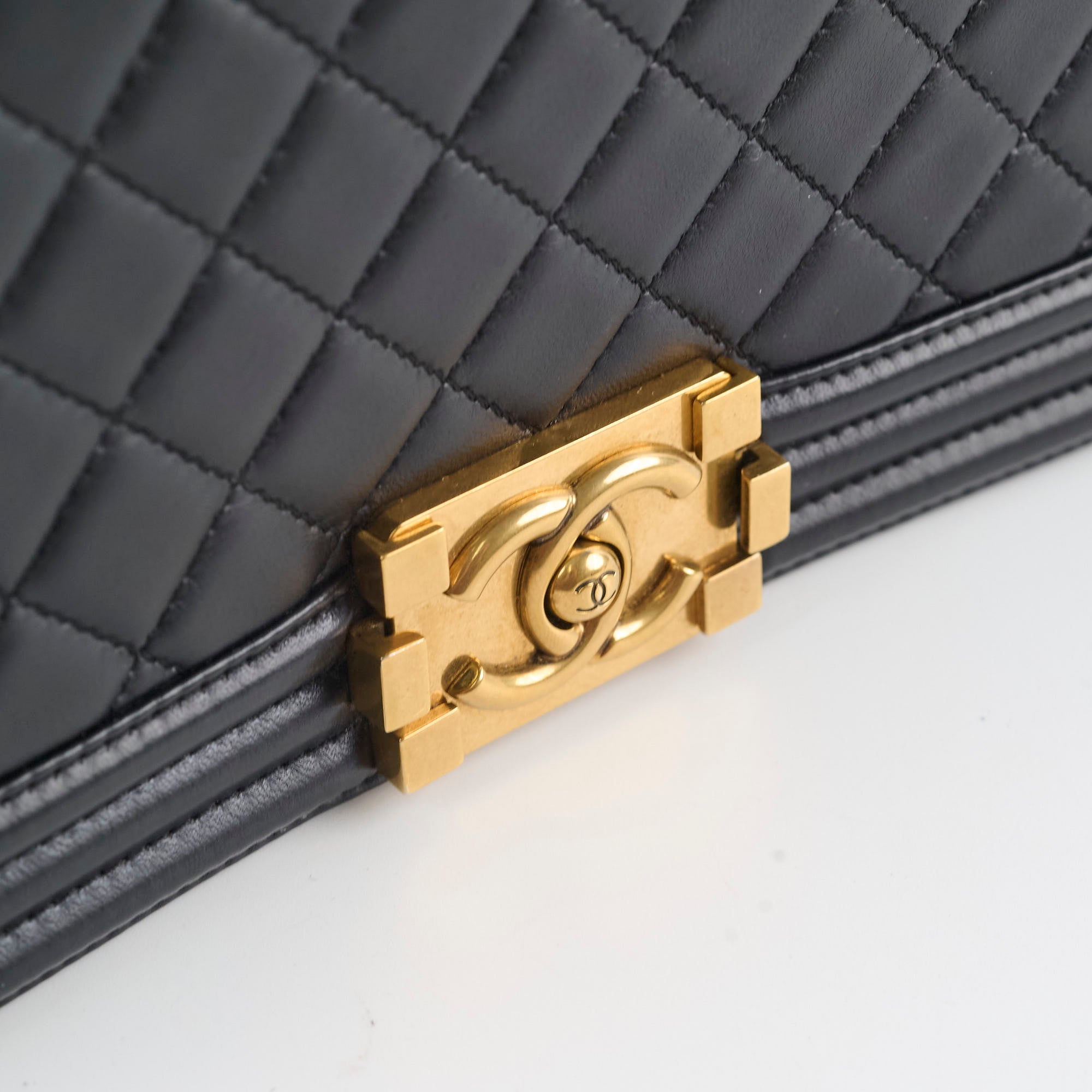 Chanel Old Medium Lambskin Boy Black Series 19 Bag - Luxury Designer Handbag for Women | Perfect for Evening Events, Parties & Special Occasions