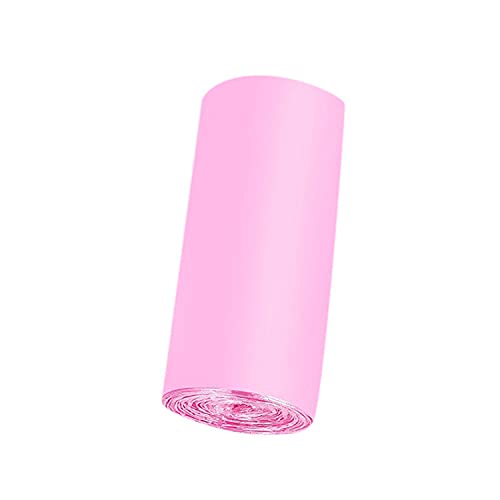 Premium 2-Gallon Thickened Disposable Plastic Trash Bags with Breakpoint Reel - Pink (50 Count) | Heavy-Duty Waste Bags for Kitchen, Bathroom, Office & Outdoor Cleaning Supplies