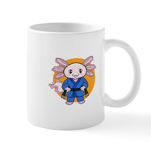White - Jiu Jitsu A Lotl Axolotl Jiu Jitsu Fighter Mugs