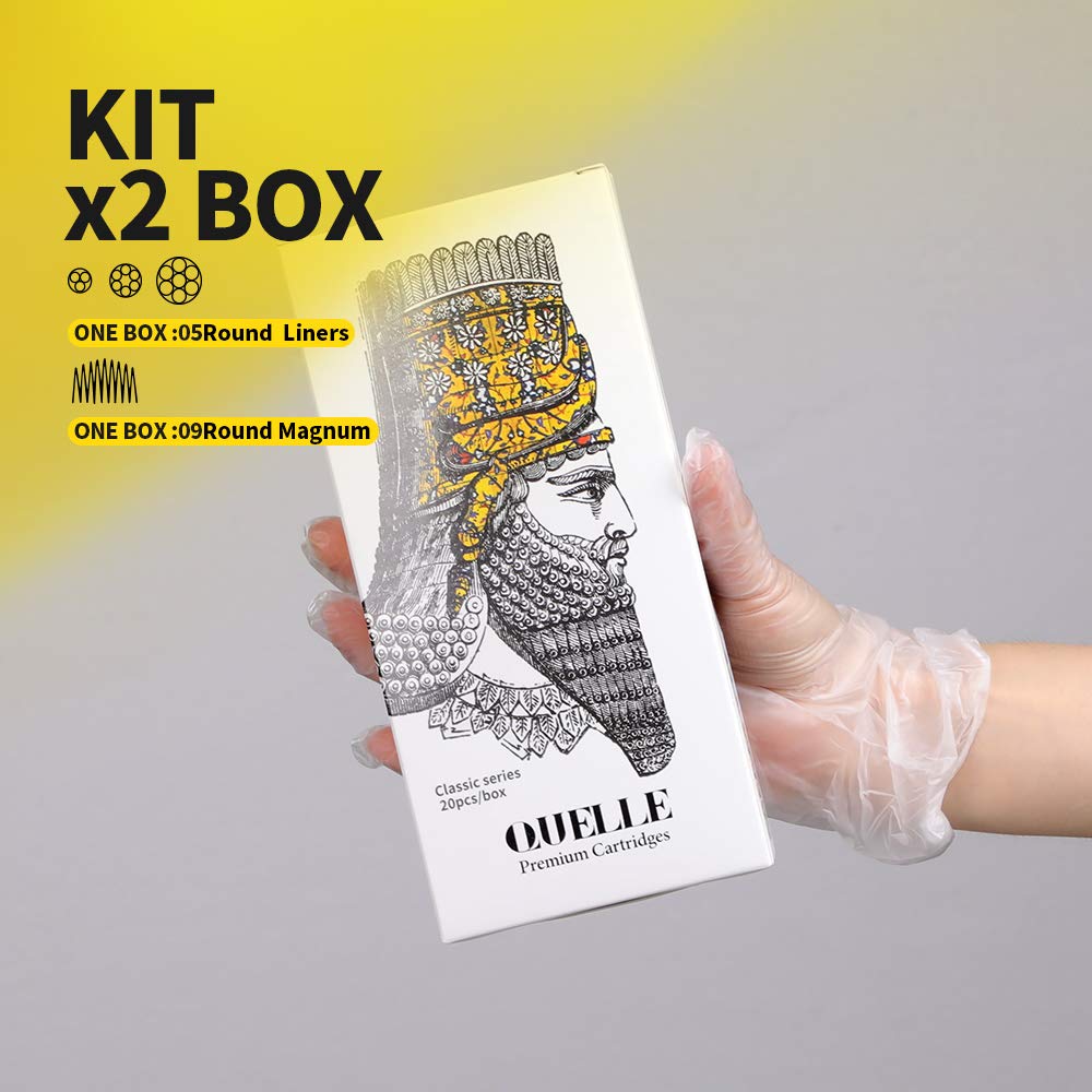 Hawink Rotary Tattoo Machine Pen with 40pcs Cartridges Needles - Professional CNC-Q2F40 Tattoo Gun for Artists | Perfect for Tattoo Shops, Home Studios & Beginners
