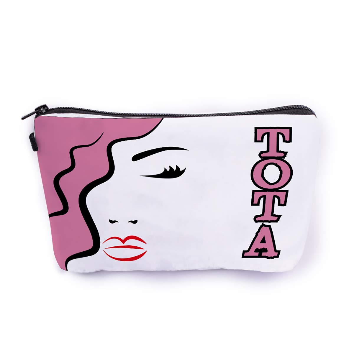 Crazyify The Totaaa Beautiful Makeup Pouch for Women - Waterproof Canvas Cosmetic Bag with Zipper, Travel Toiletry Organizer & Storage Case - Perfect for Makeup, Skincare, Jewelry & Travel Essentials
