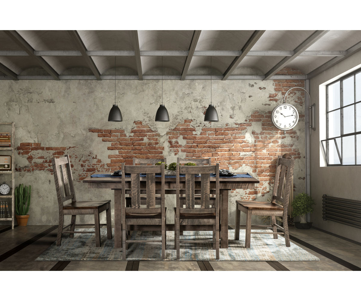 Alamo Trestle Table - Solid Wood Dining Table | Rustic Farmhouse Style for Kitchen, Dining Room & Outdoor Entertaining