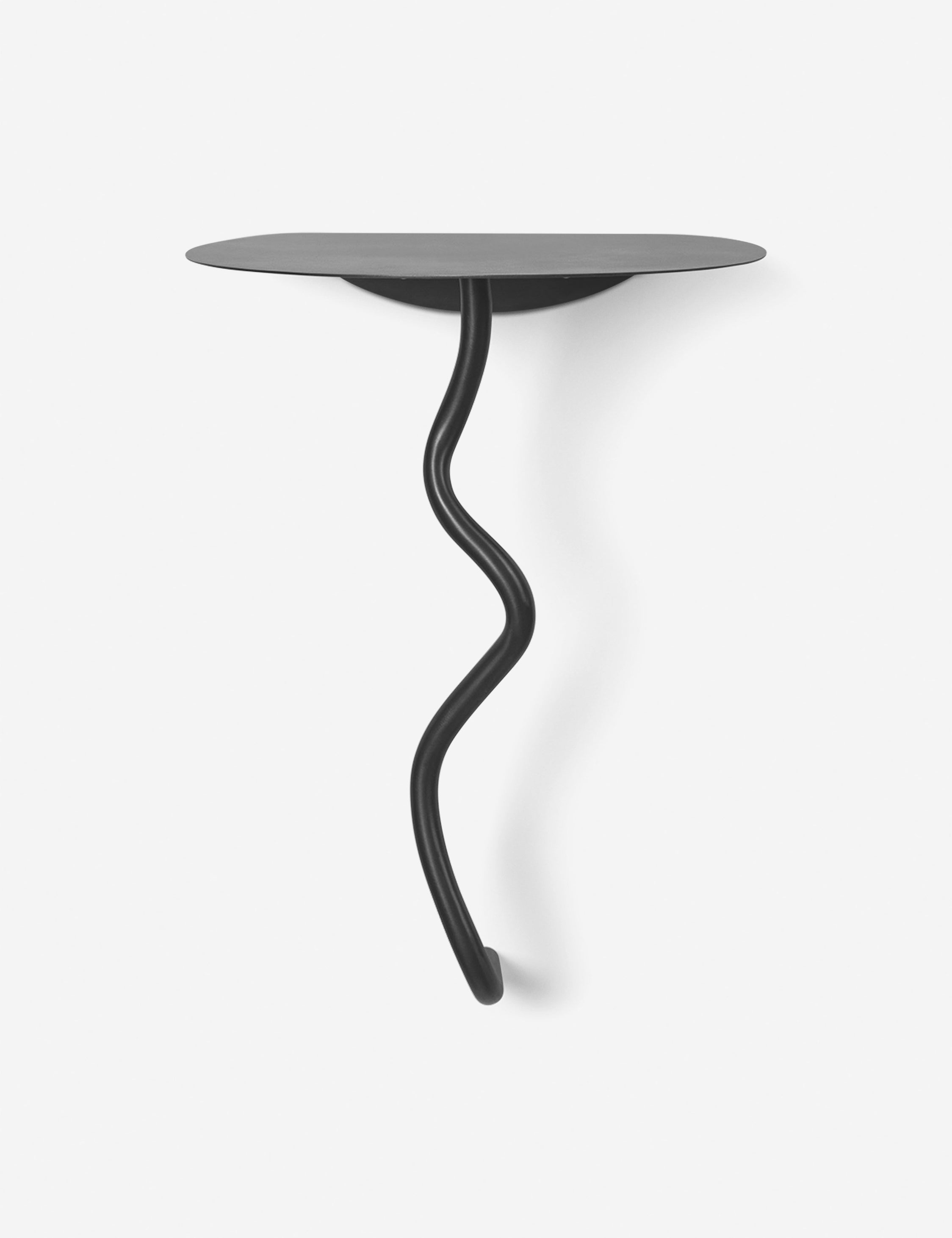Ferm Living Curvature Wall Table - Modern Floating Shelf for Small Spaces | Perfect for Living Room, Bedroom, or Entryway Decor