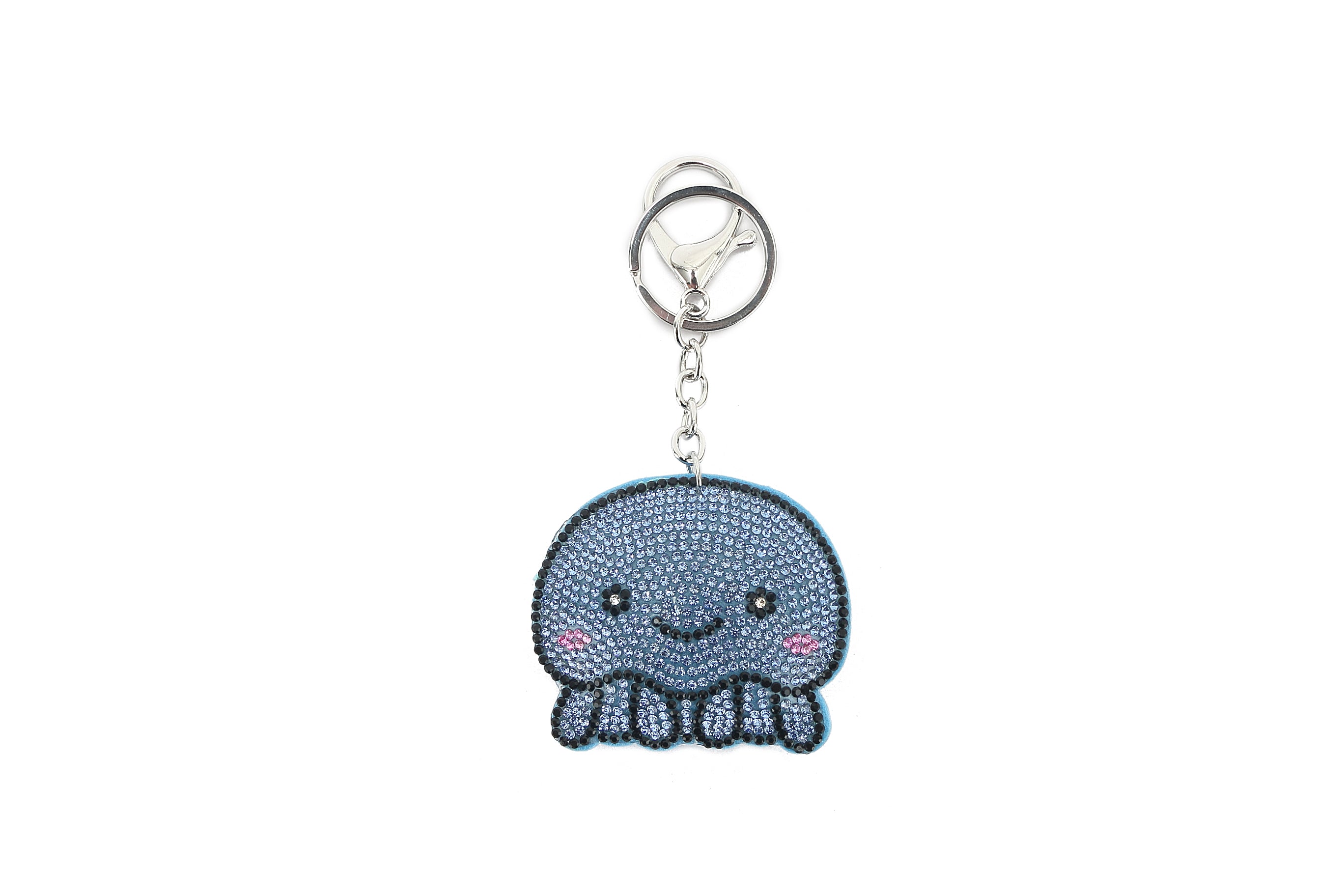 Blue Crystal Octopus Bag Charm - Stylish Accessory for Handbags, Backpacks & Keychains - Perfect Gift for Sea Lovers & Fashion Enthusiasts