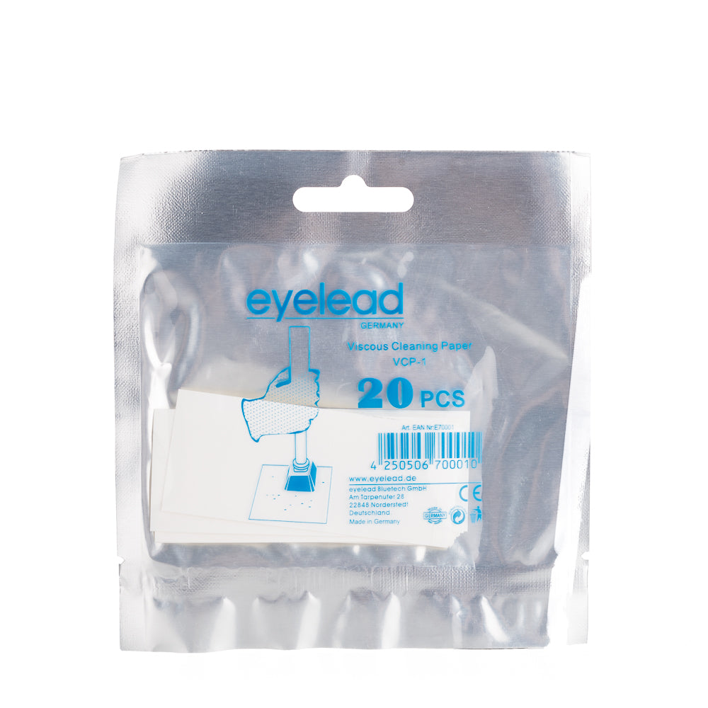 Eyelead Viscous Cleaning Paper - 20pcs Sticky Lens Cleaning Sheets for Camera, Glasses, Phone & Screen - Remove Dust, Fingerprints & Smudges Easily