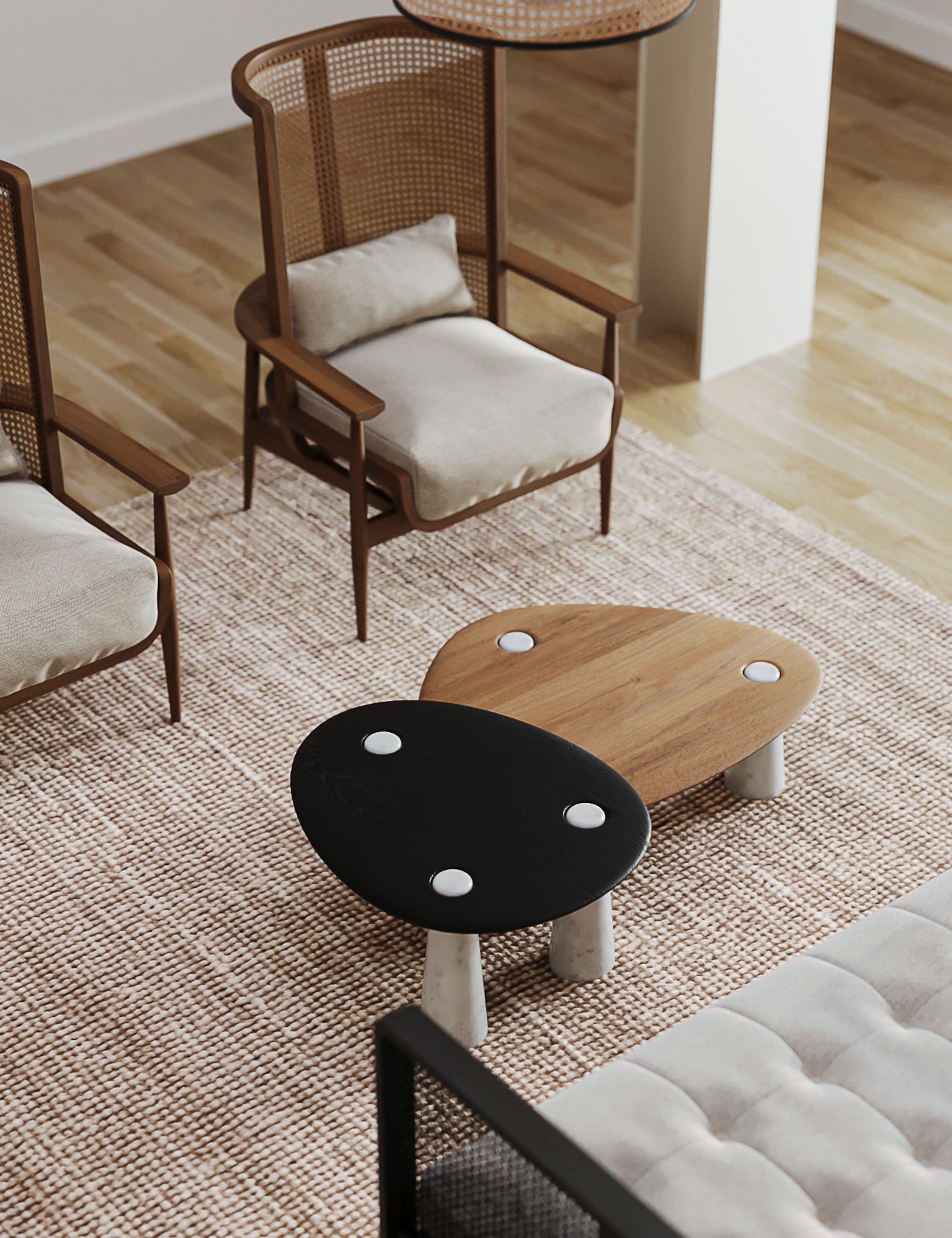 Modern Glass Top Coffee Table - Mid Century Style Living Room Furniture for Small Spaces - Perfect for Apartments, Condos & Home Decor
