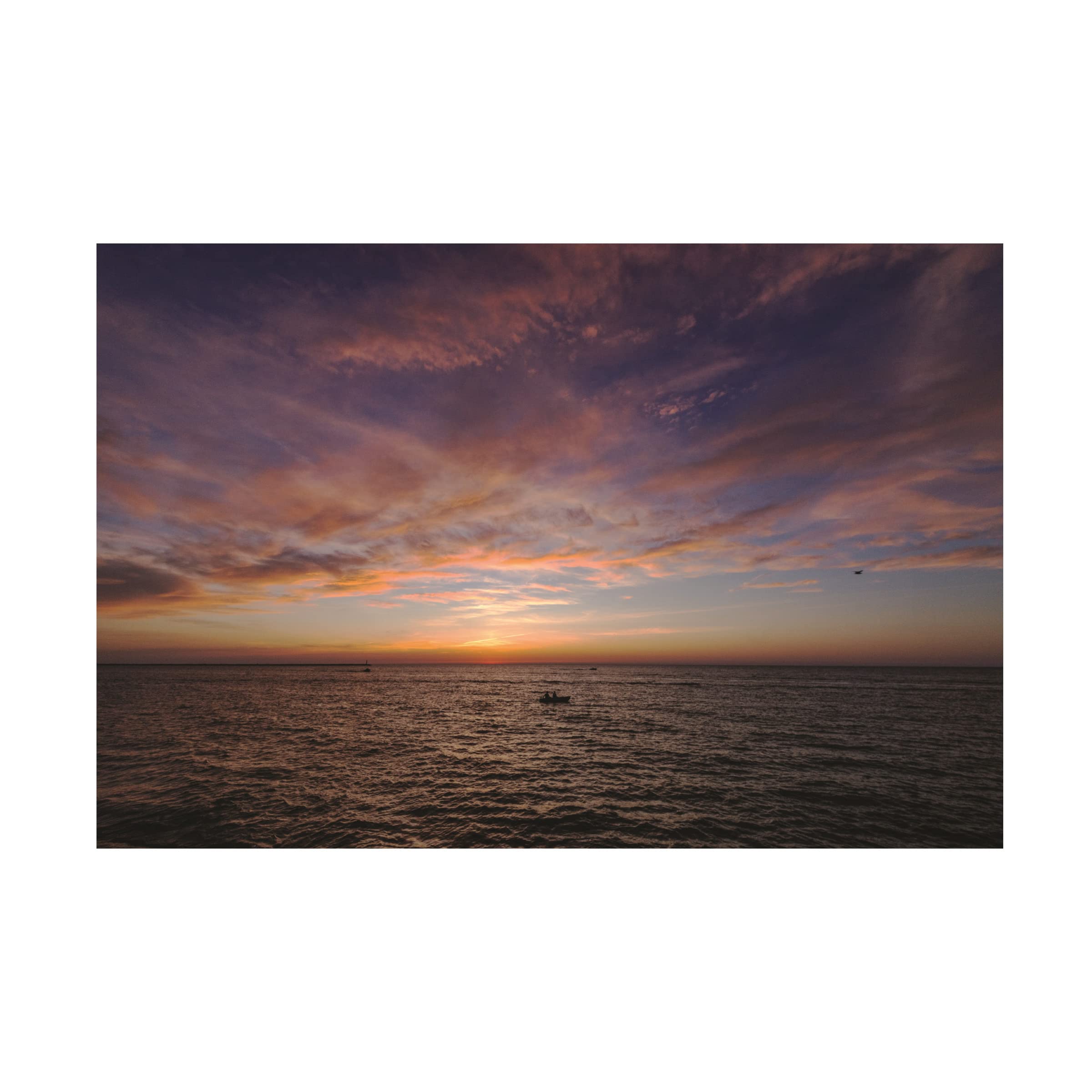 Kurt Shaffer 'Fishing at Sunset 2' Canvas Wall Art Print - Stunning Landscape Photography for Living Room, Bedroom & Office Decor