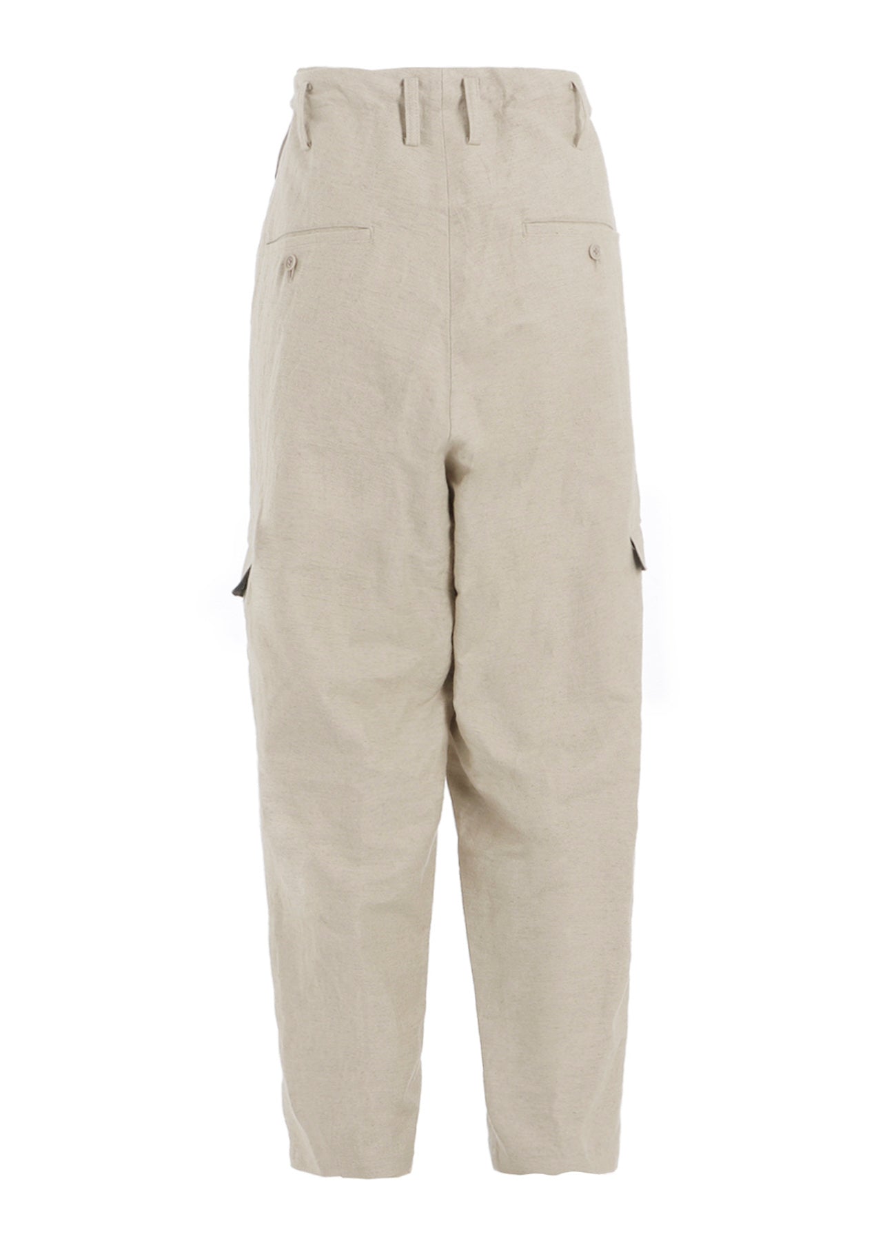 Premium Cotton Linen Blend Double Satin Pants with Flap Pockets - Comfortable & Stylish for Work, Travel & Casual Wear