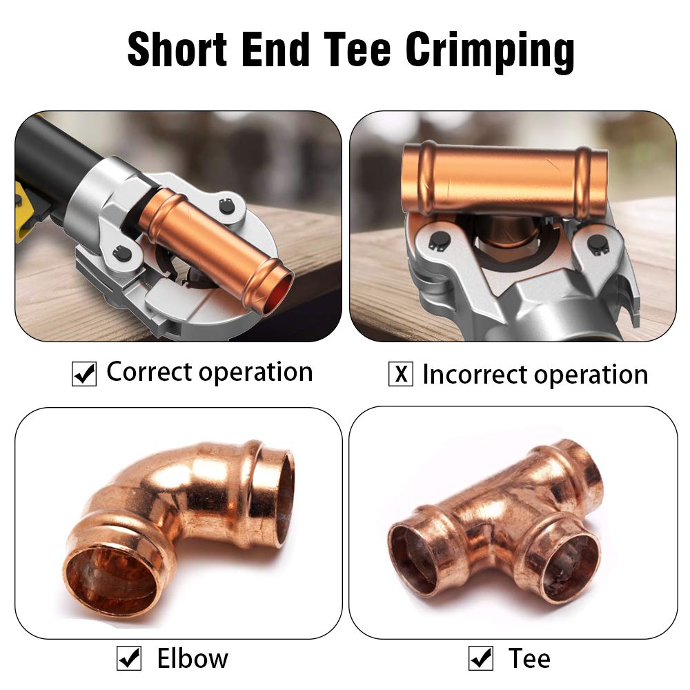 Anbull Hydraulic Copper Tube Crimping Tool - Professional 1/2