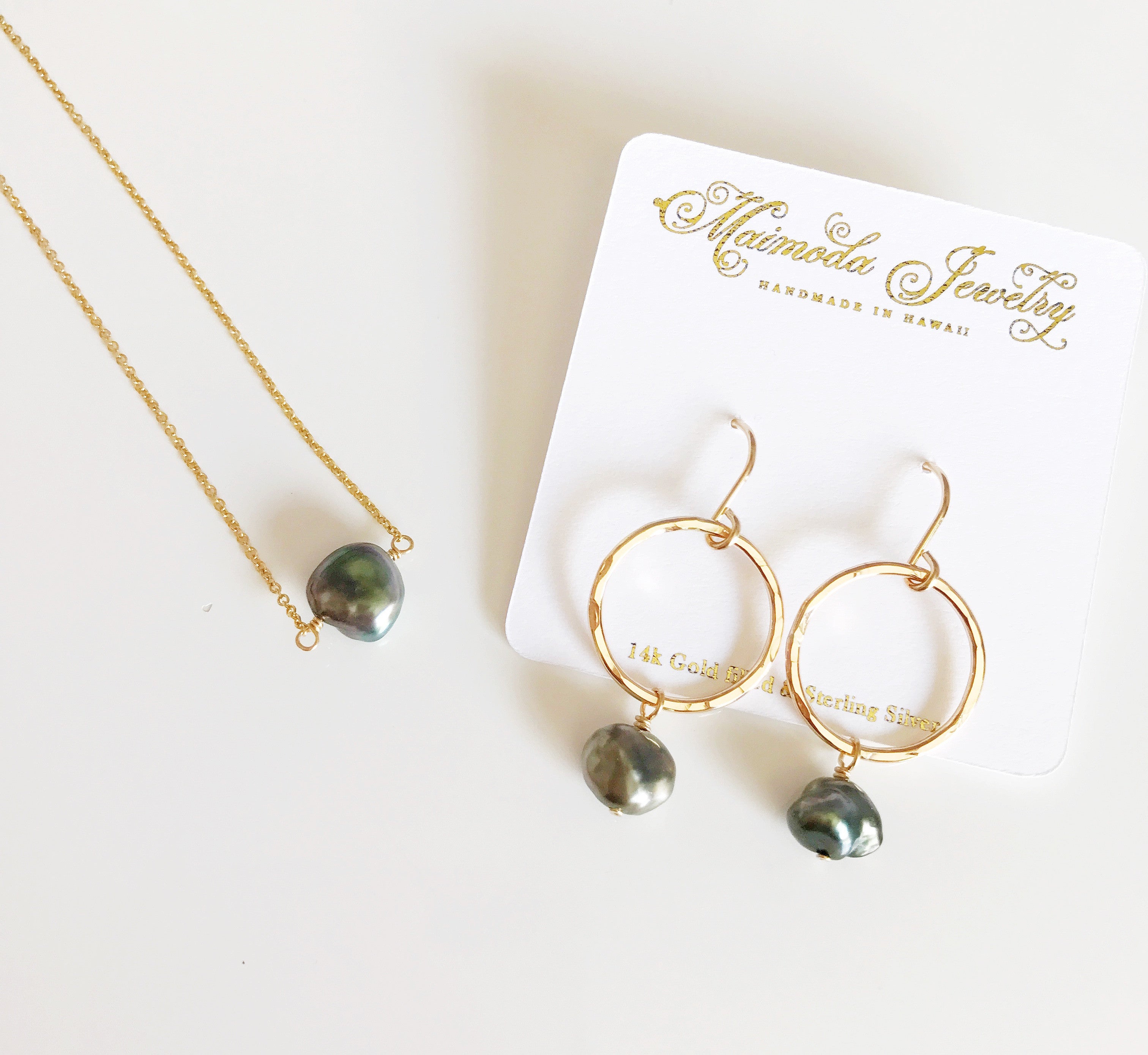 KEELY Tahitian Keshi Pearl Necklace (N255) - Elegant Handmade Jewelry for Women, Perfect for Weddings, Parties & Special Occasions