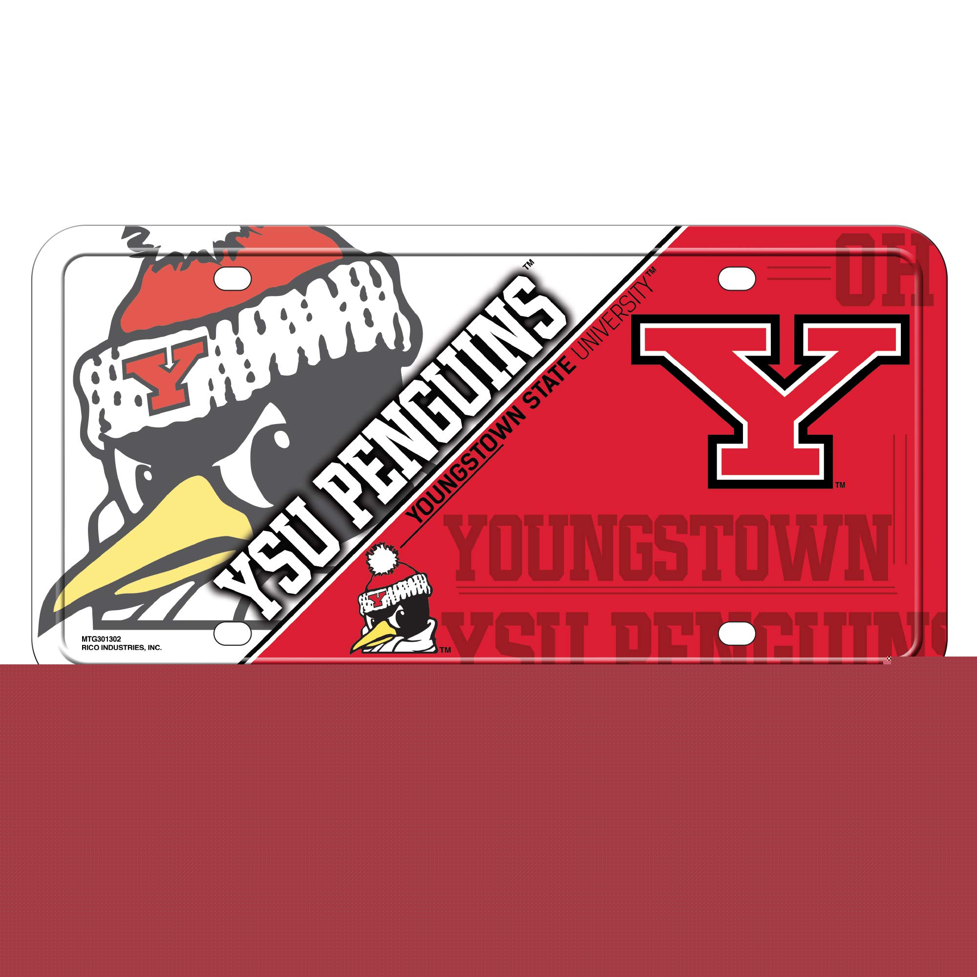 Rico Industries NCAA Unisex Metal License Plate Tag - Durable Car Accessory for College Sports Fans - Perfect for Tailgating, Game Day & Alumni Pride