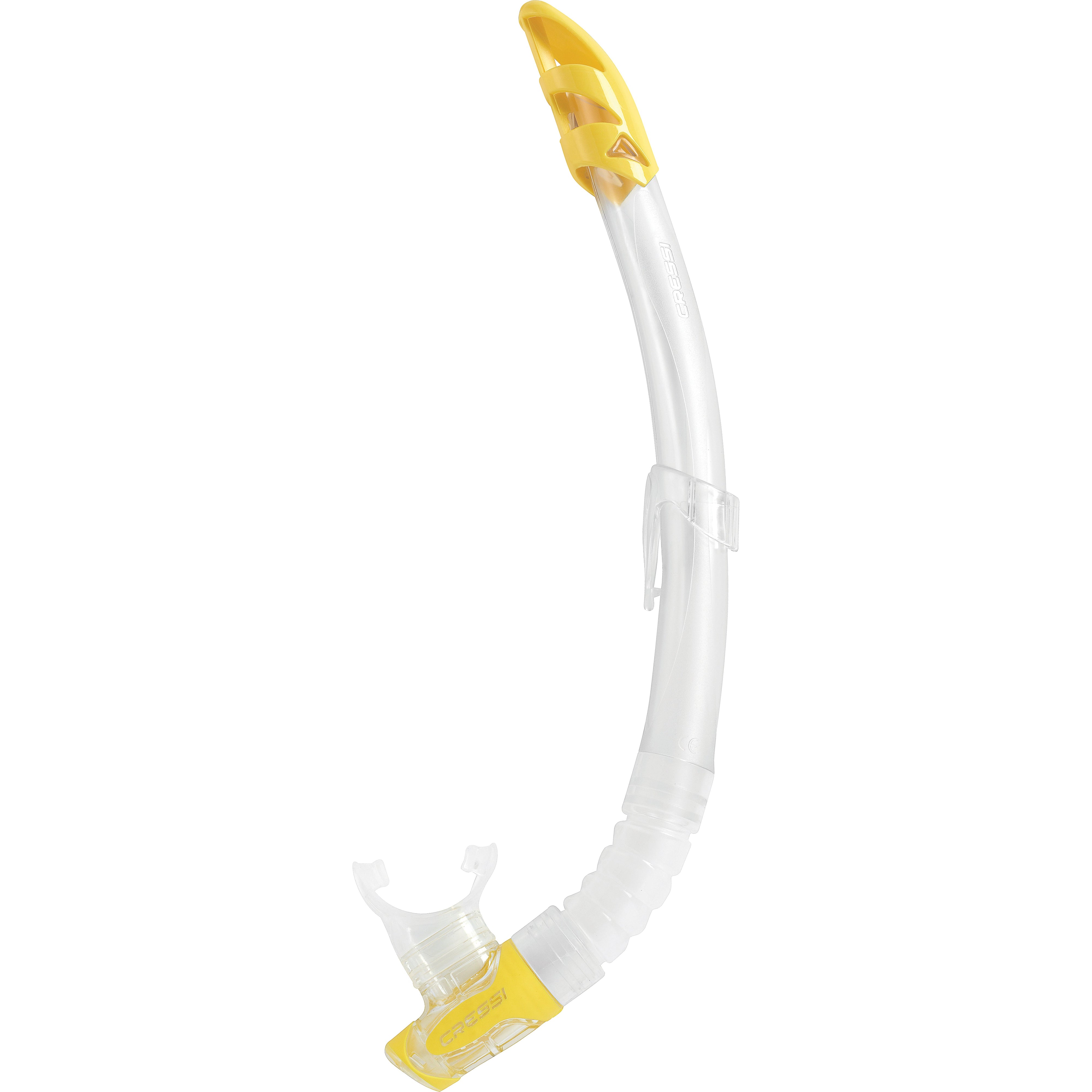 Cressi Gamma Snorkel - Premium Dry Top Snorkel for Adults & Kids - Comfortable & Anti-Leak Design - Perfect for Swimming, Snorkeling & Beach Vacations