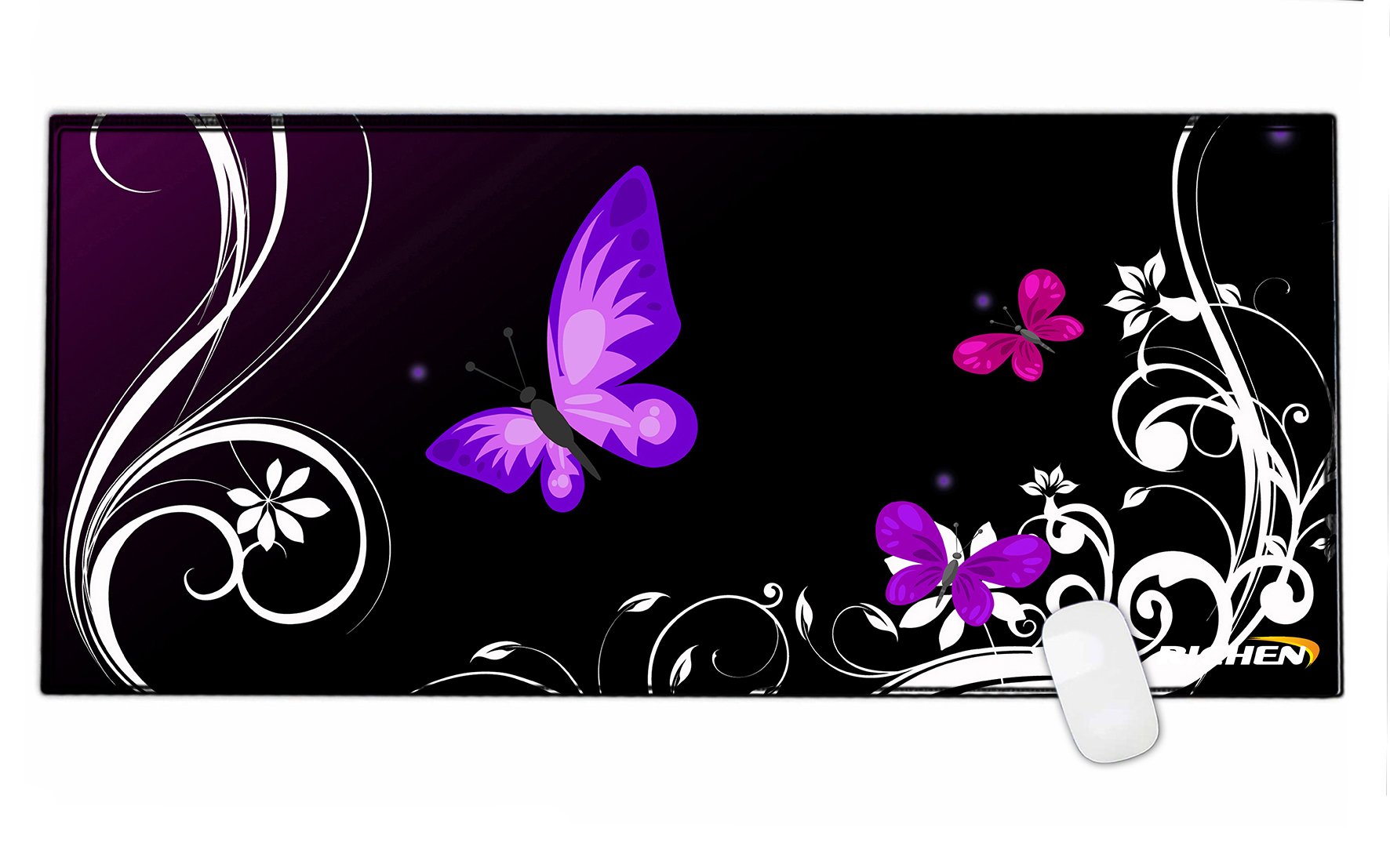 RICHEN XXL Gaming Mouse Pad 35.4x15.5 Inch - Extra Large Non-Slip Rubber Base Desk Mat with Stitched Edges, Washable Surface for PC Gaming & Office Work - Perfect for Computer, Laptop & Home Office Setup