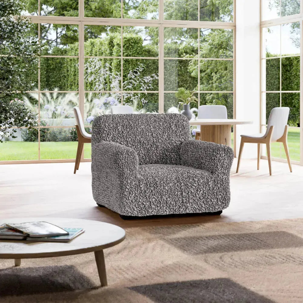 Fuco Cotton Armchair Slipcover - Soft, Washable Furniture Protector for Living Room, Bedroom & Office Use