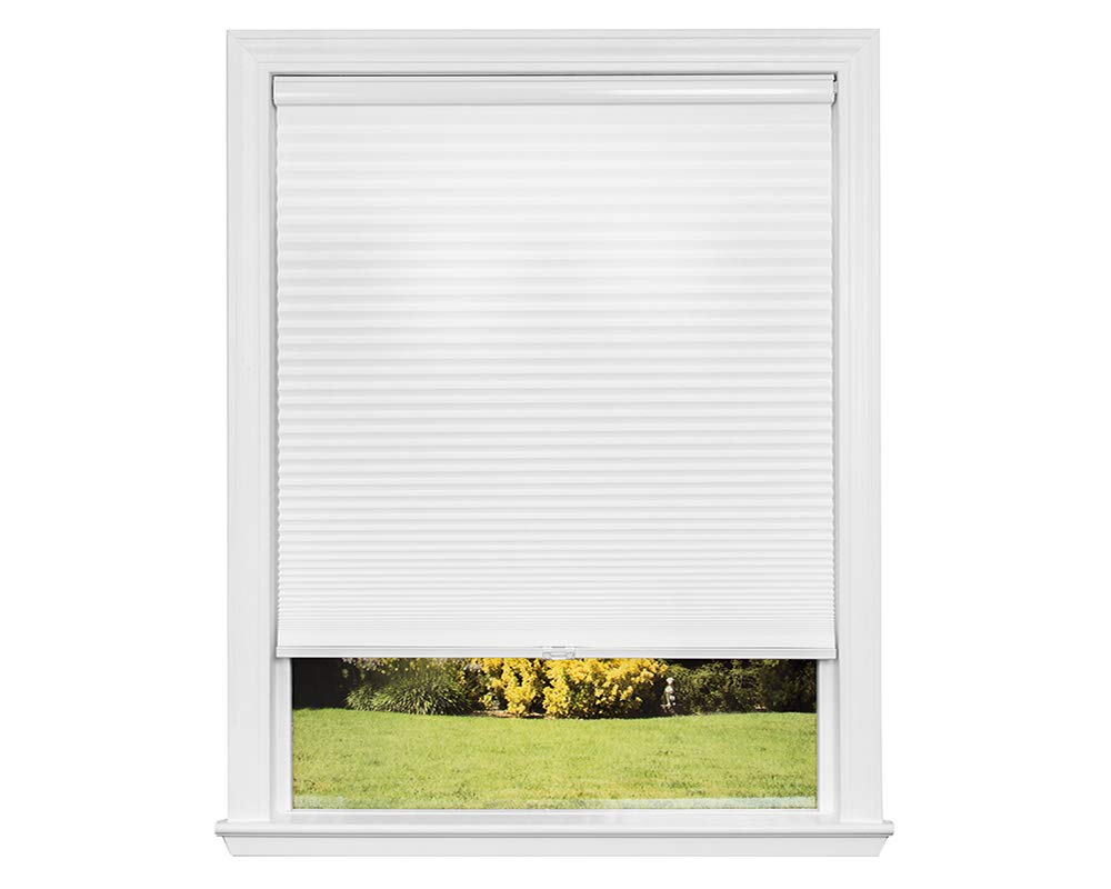 Artisan Select No-Tools Cordless Cellular Light Filtering Window Shades - Snow White, 38.5