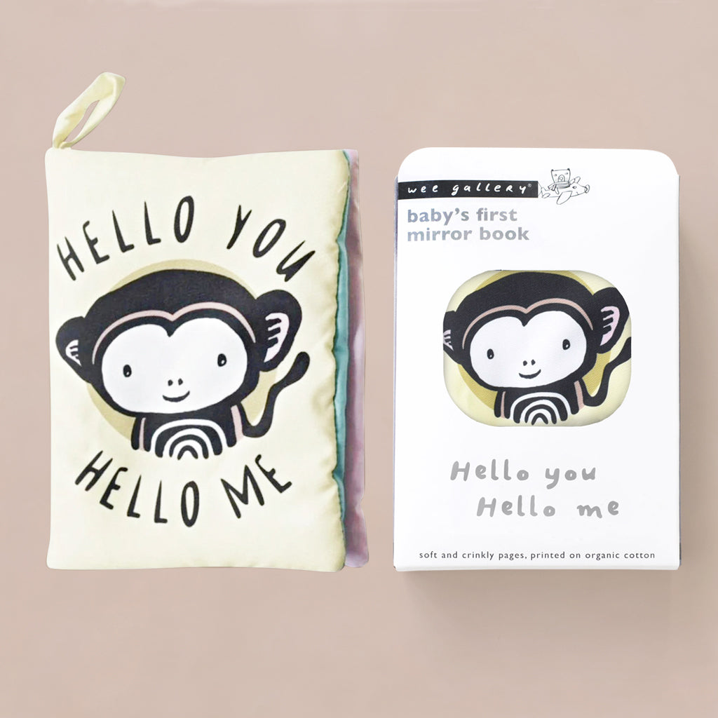 Personalized Morris Monkey Plush Toy with Snuggle Wrap & Storybook - Blue | Cute Baby Shower Gift & Nursery Decor