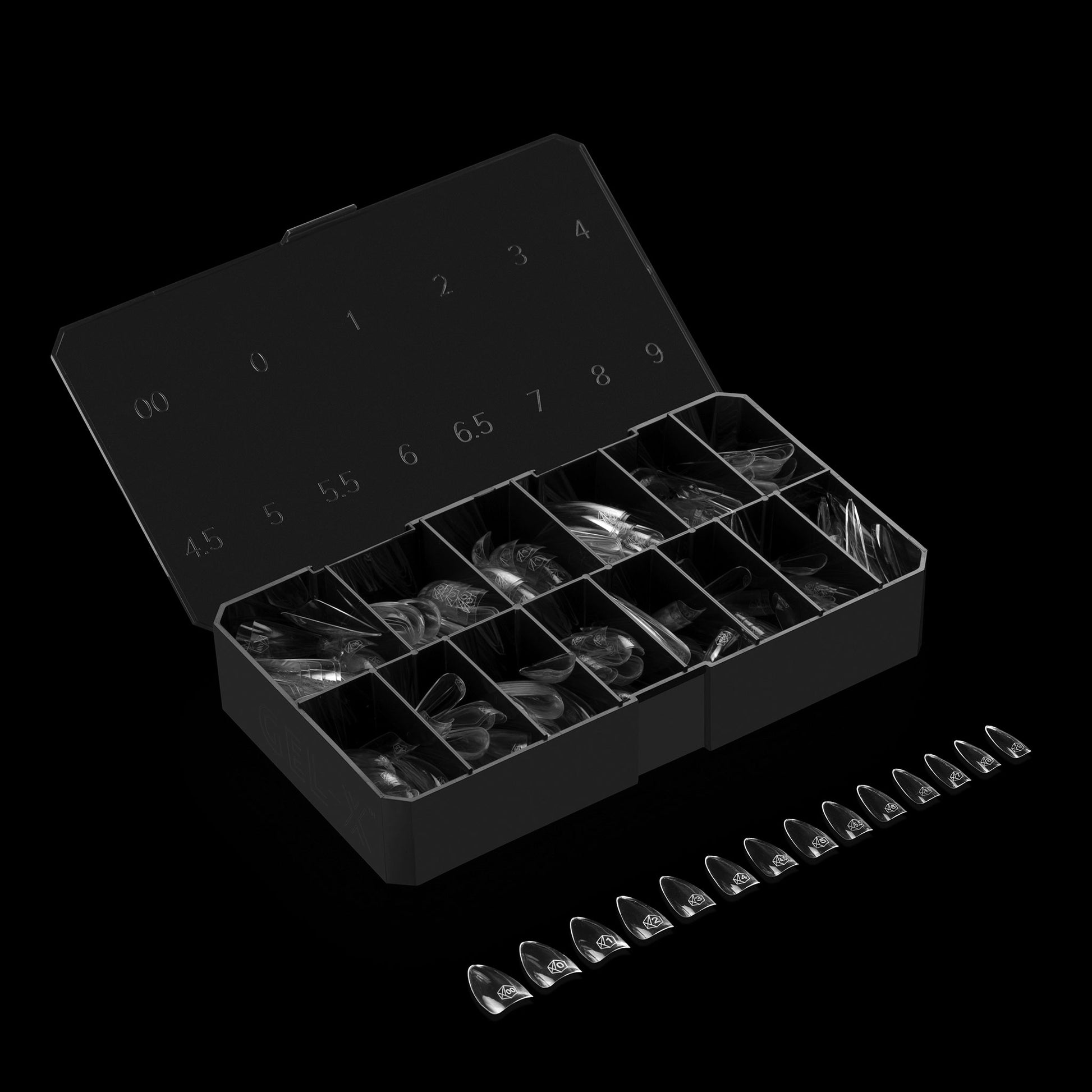 Apres Gel X Tips 2.0 (600pc) - Sculpted Short Stiletto Nail Extensions for Salon & DIY Manicures | Durable & Easy to Apply | Perfect for Nail Art, Special Occasions & Everyday Wear