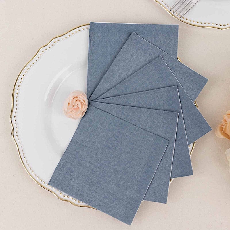 50 Soft 2-Ply Disposable Paper Napkins for Dinner, Cocktail Parties & Events - Premium Quality Tableware for Home, Restaurants & Catering