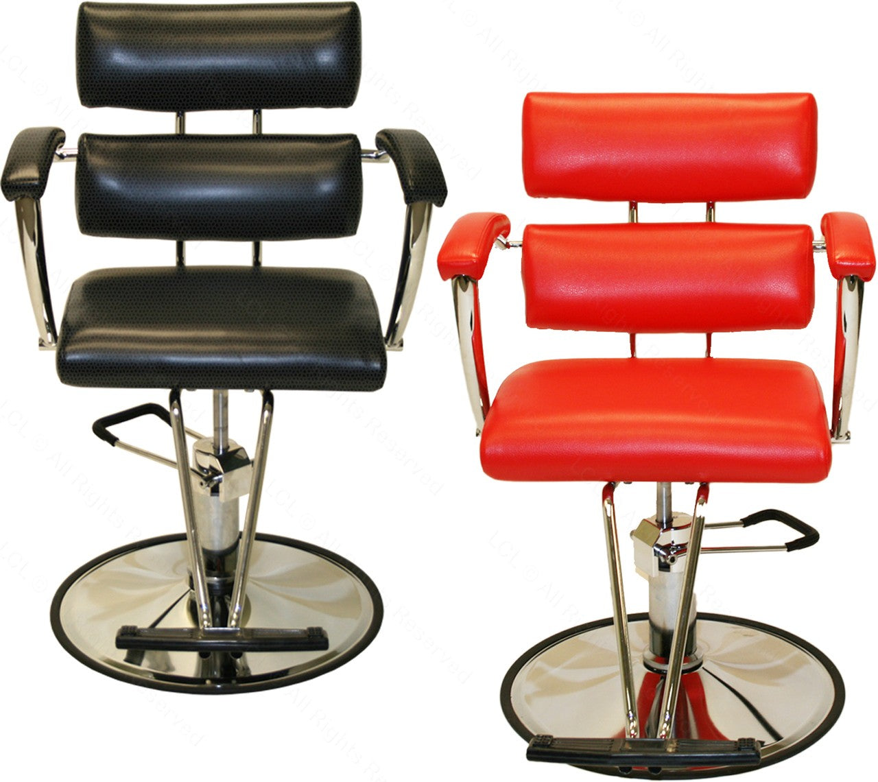 Contempo Salon Chair - Professional Hydraulic Styling Chair for Hairdressers & Barbers - Heavy Duty Beauty Salon Furniture for Hair Cutting, Washing & Styling - Perfect for Salons, Barber Shops & Home Use