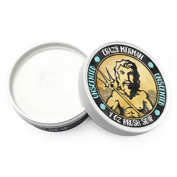 Crazy Merman Makeup Brush Cleaner Soap - Unscented Vegan Formula for Professional & Home Use - Perfect for Cleaning Cosmetic, Foundation, and Eyeshadow Brushes