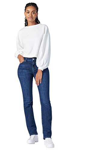 Mavi Women's Kendra High Rise Straight Leg Jeans - Comfortable Stretch Denim Pants for Casual Wear, Work & Everyday Outfits