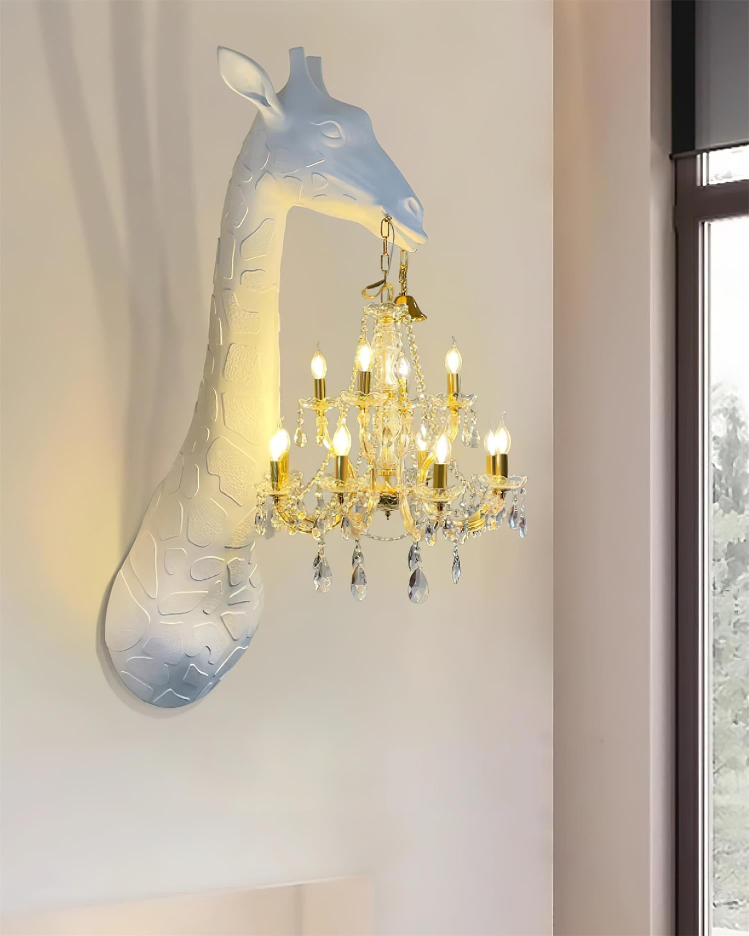Giraffe Royale Wall Lamp - Elegant Animal-Themed Lighting for Kids Room & Nursery Decor | Perfect for Bedroom, Playroom, and Jungle-Themed Interior Design