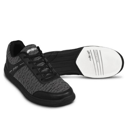 KR Strikeforce Youth Flyer Mesh Black/Steel Bowling Shoes - Lightweight & Breathable for Competitive Bowling & League Play