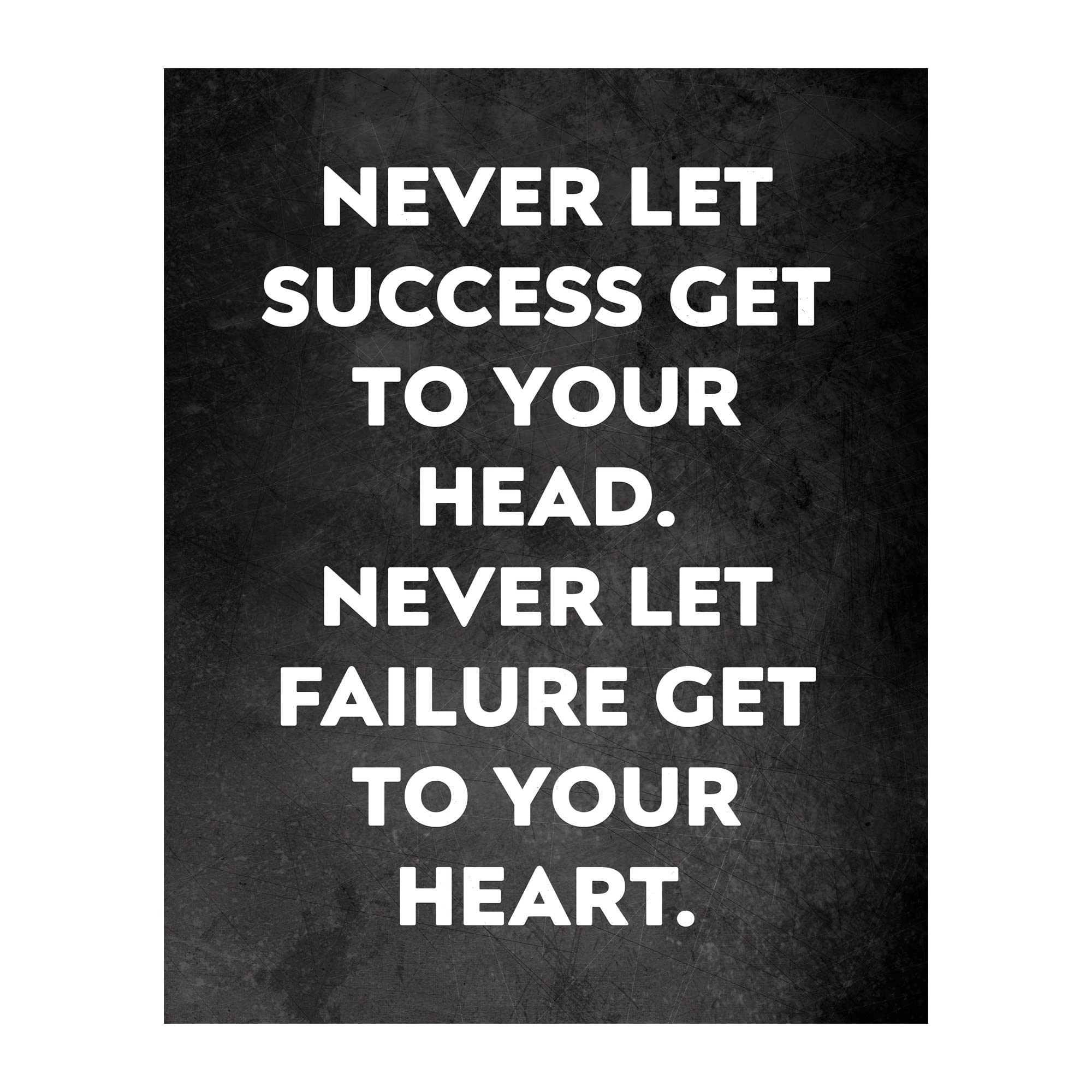 Motivational Wall Art Sign - Modern Typographic Print for Home, Office & Gym Decor | 8x10 Unframed Success Quote Poster | Perfect for Work Cubicles & Inspirational Spaces