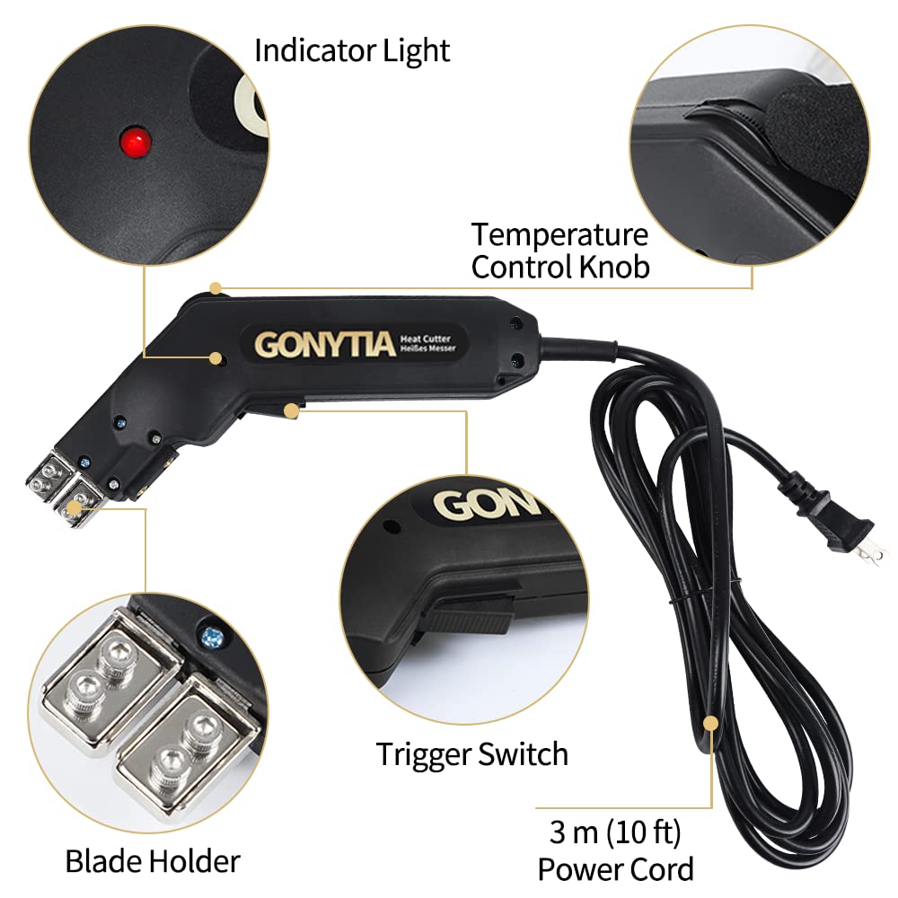 Electric Hot Knife Rope & Fabric Cutter Pro - GT-2 Heat Sealing Cutting Tool Kit for DIY, Camping, Marine & Craft Projects