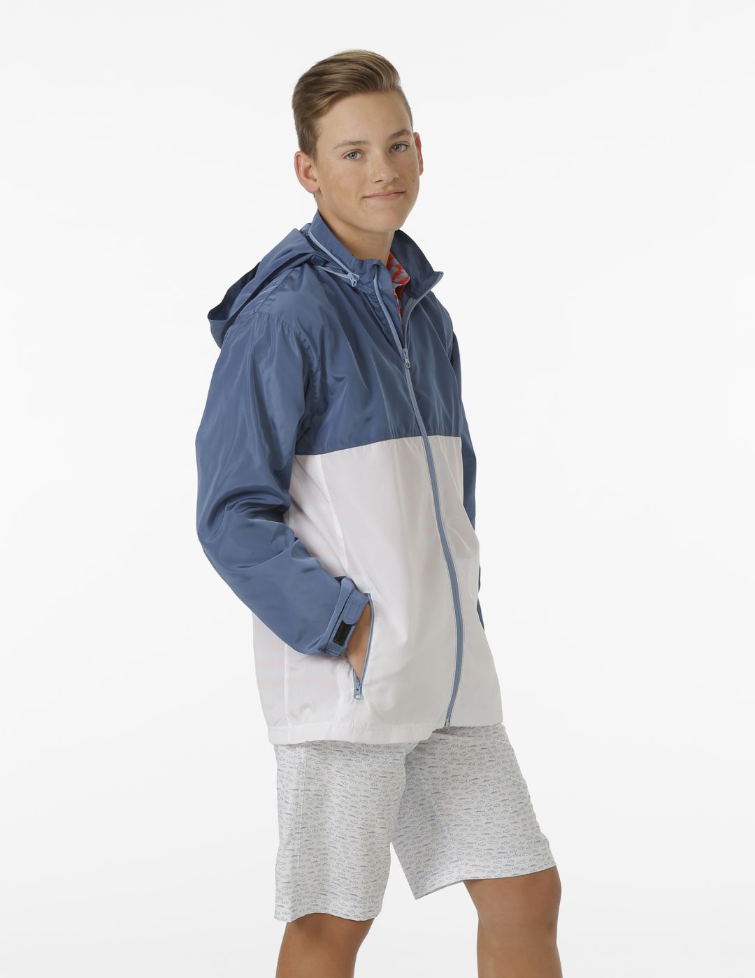 Bobby Youth Boys' Waterproof Jacket - Lightweight Raincoat for Outdoor Activities, Hiking, and School - Windproof & Breathable