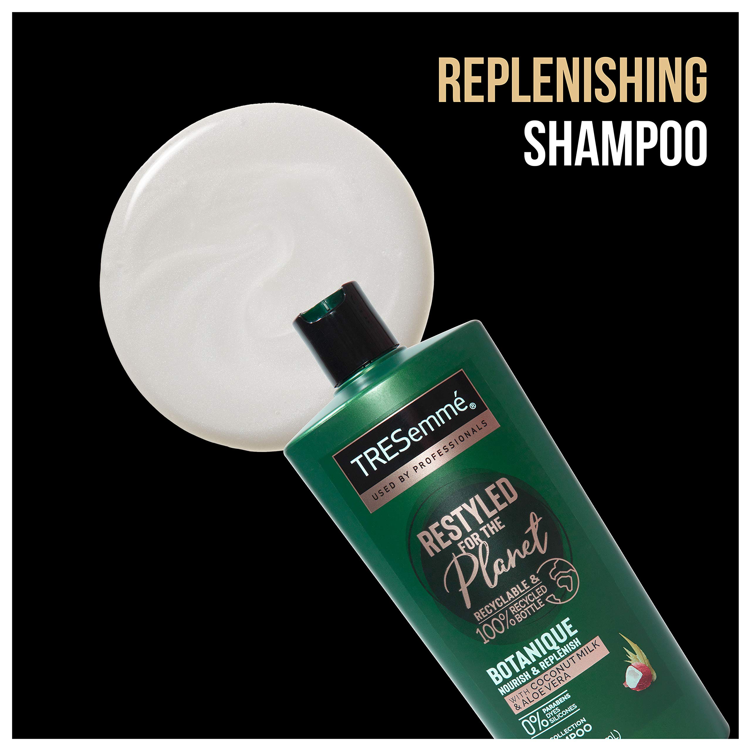 TRESemmé Botanique Nourish & Replenish Shampoo with Coconut & Aloe Vera - Paraben Free, Dye Free, Silicone Free for Dry Hair - 22 oz - Hydrating & Moisturizing for Daily Hair Care & Scalp Health