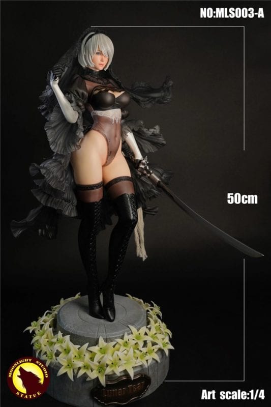 Moonlight Studio Wedding Edition 2B Black Cosplay Costume - Perfect for Cosplay Events, Halloween Parties & Anime Conventions