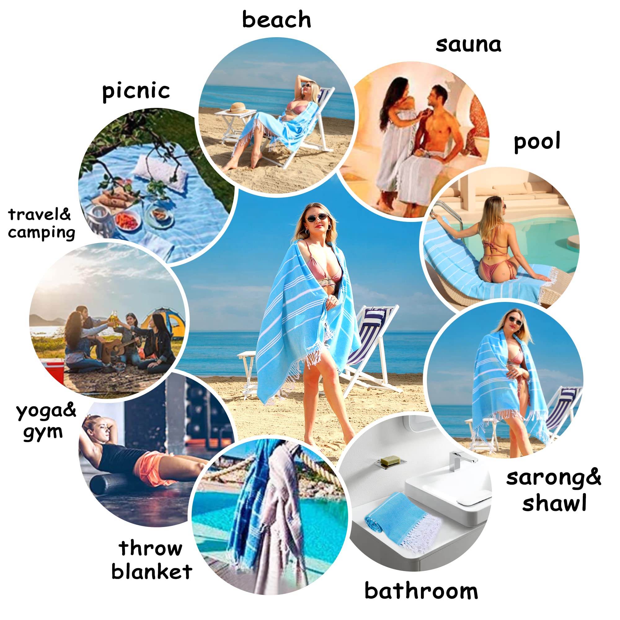 Premium 2-Pack Oversized Beach Towels 39