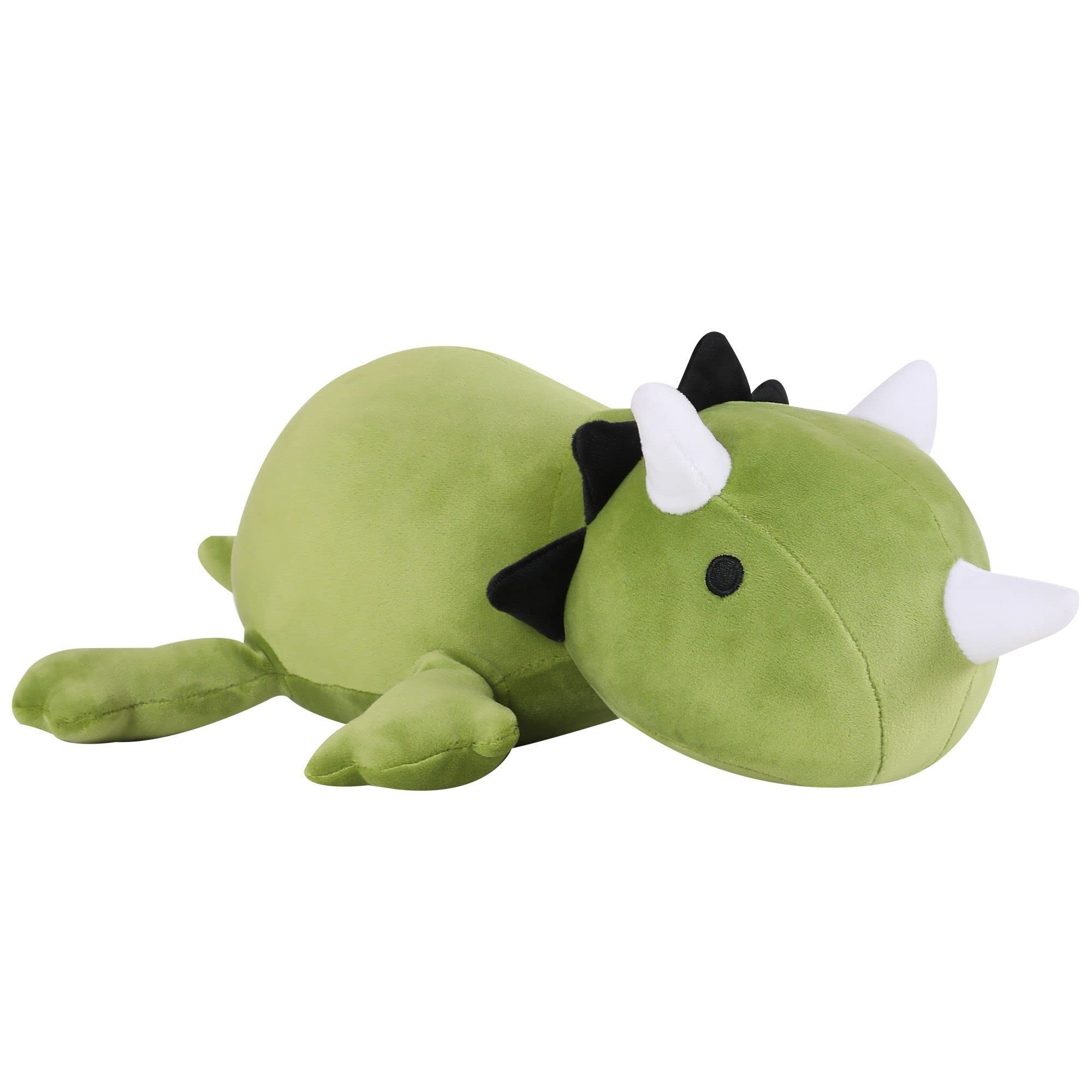Weighted Dinosaur Plush Toy - 3.1 lbs Anxiety Relief Stuffed Animal for Kids & Adults, 23.6 Inch Green Dino Throw Pillow - Perfect for Stress Relief, Sensory Therapy, and Cozy Home Decor
