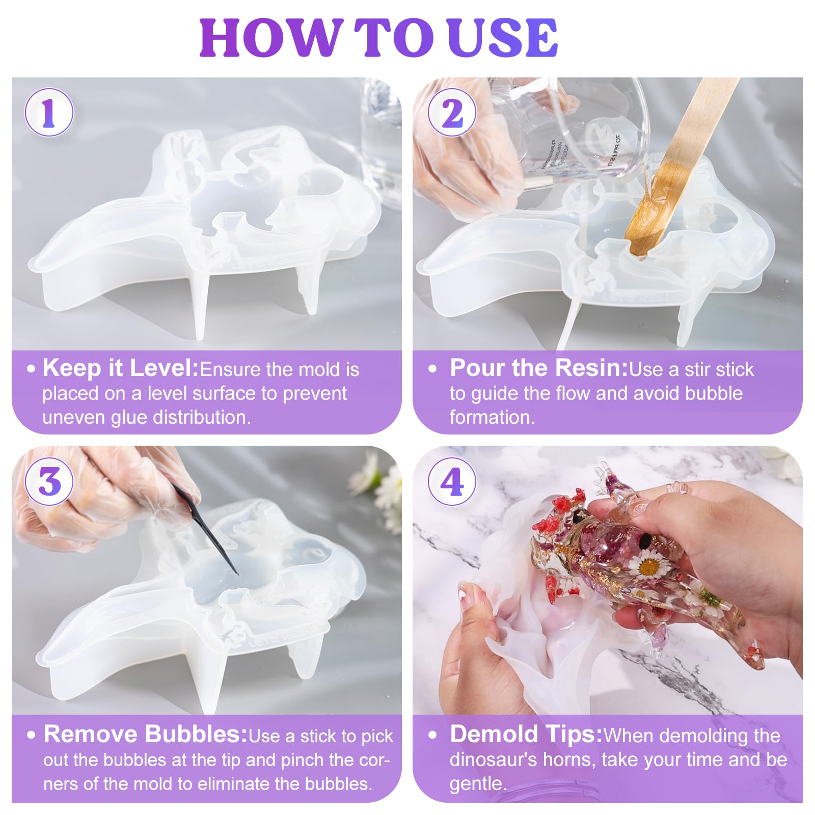 Large Axolotl Resin Molds Silicone - 3D Detailed Animal Epoxy Molds for DIY Crafts, Gifts & Home Decor | Flexible, Thickened & Easy Demold Silicone Molds for Resin Art, Jewelry Making & Creative Projects
