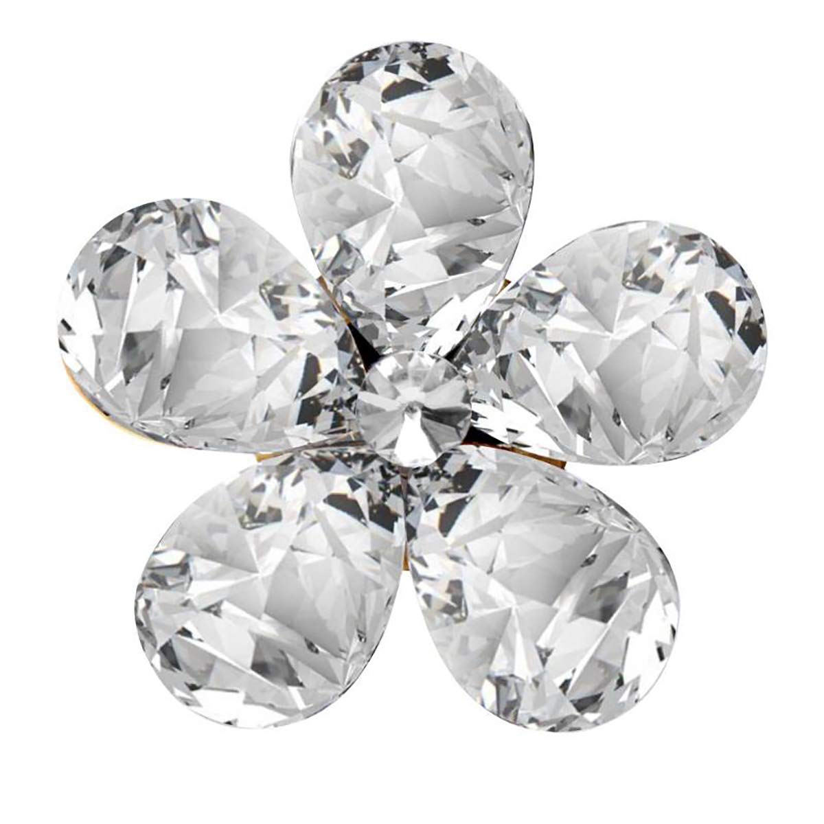 Sparkling Crystal Flower Car Air Vent Clip - Rhinestone Decorative Air Vent Clip for Car Interior Accessories (White) | Perfect for Car Decor, Gift Giving & Personalizing Your Vehicle