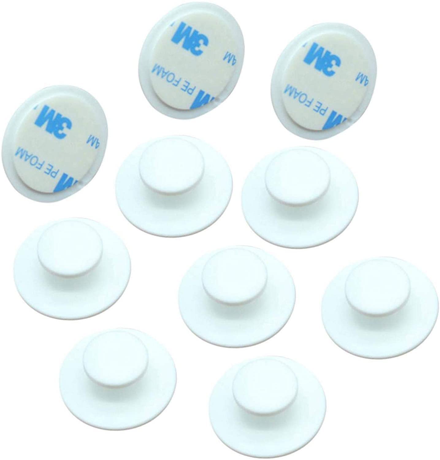 10 Pack Self-Adhesive Drawer Knobs - No Drill Cabinet Handles for Kitchen, Sliding Doors & Windows - Easy Stick-On Pulls for Convenient Home Organization & DIY Upgrades